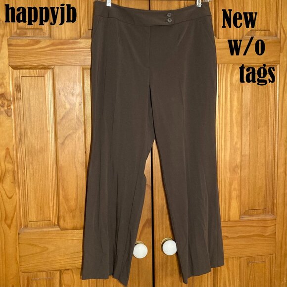 NWOT Vintage Laura Scott Flat Panel Dress Career Pants Size 14P - Picture 1 of 8